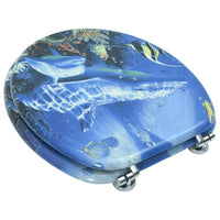 Sedile WC in MDF con Coperchio Design Delfini 140806