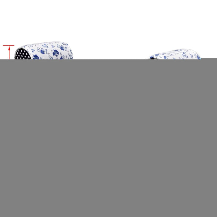 Panca di design con patchwork blu e bianco 02_0010995