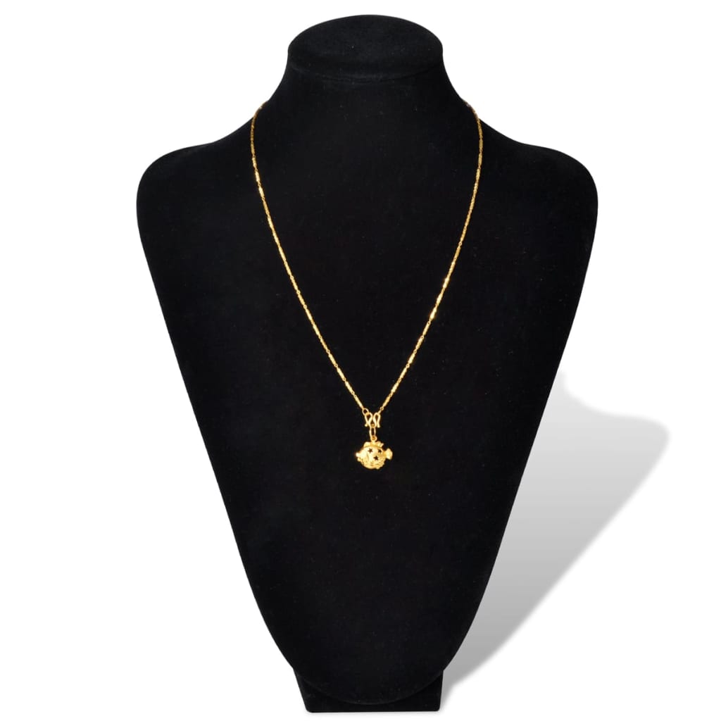 Busti Neri Portagioielli Collane 2 pz in Flanella 23x11,5x30 cm 240906