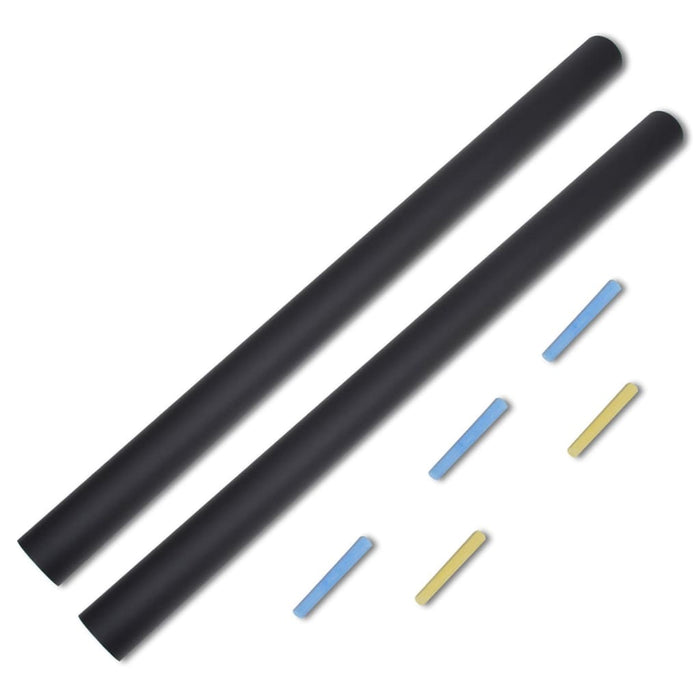 Lavagna Adesiva da Parete 0,6x3 m 2 Rotoli con Gessetti 140899