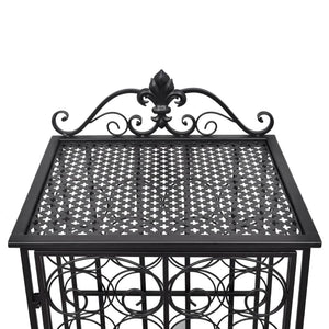 Portabottiglie per 28 Bottiglie di Vino in Metallo 240937