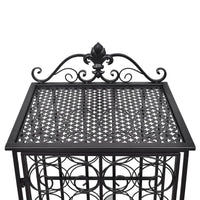 Portabottiglie per 28 Bottiglie di Vino in Metallo 240937