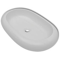 Lavabo bagno ovale in ceramica lavabo 63 x 42 cm bianco 02_0002479