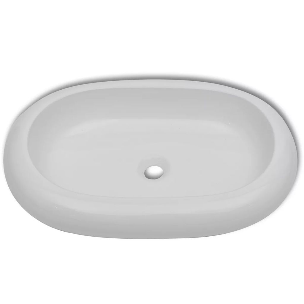 Lavabo bagno ovale in ceramica lavabo 63 x 42 cm bianco 02_0002479