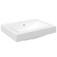 Lavello Bianco-Lavandino-Lavabo in Ceramica di Lusso con Foro Rubinetto 60x46 cm 308651