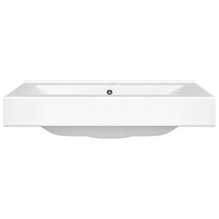 Lavello Bianco-Lavandino-Lavabo in Ceramica di Lusso con Foro Rubinetto 60x46 cm 308651