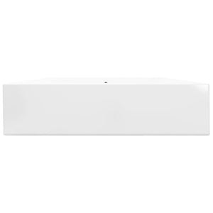 Lavabo da appoggio rettangolare in ceramica 60 x 46 cm Bianco 02_0002486