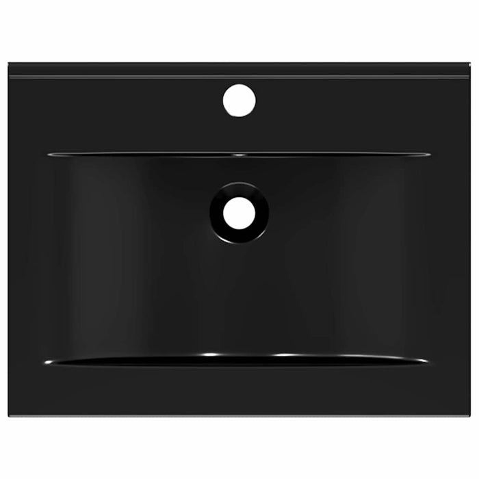 Lavello Bianco in Ceramica di Lusso con Foro Rubinetto 60x46 cm 140687