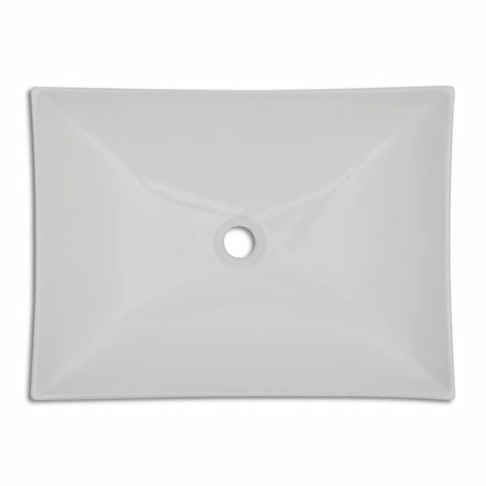 Lavabo bagno in ceramica lavabo lavabo 65,5 x 39 cm bianco lucido 02_0002493