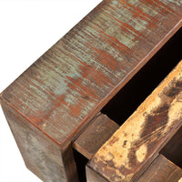 Tavolino da Salotto con 4 Ruote in Legno di Recupero 240949