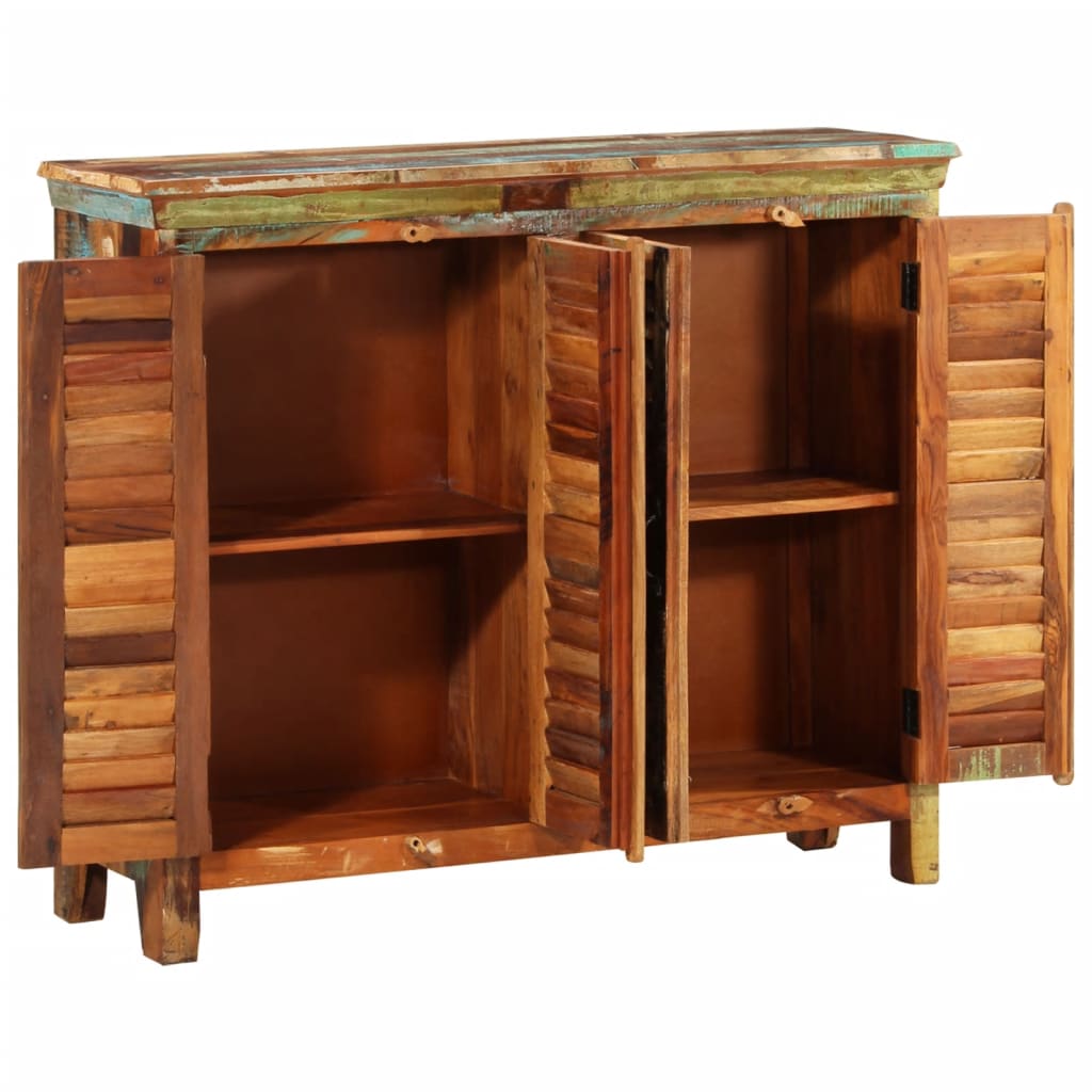 Credenza in Legno Massello di Recupero con 4 Sportelli 240954