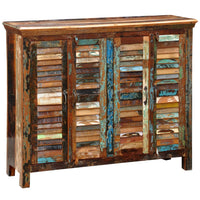 Credenza in Legno Massello di Recupero con 4 Sportelli 240954