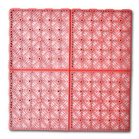 Set Piastrelle in Plastica Pavimentazione Giardino 29x29cm 24pz 40918