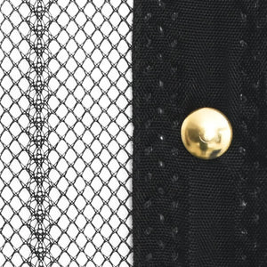 Tenda Antimosche per Porta 2 pz 210 x 100 cm 2 Magneti Nera cod mxl 67894