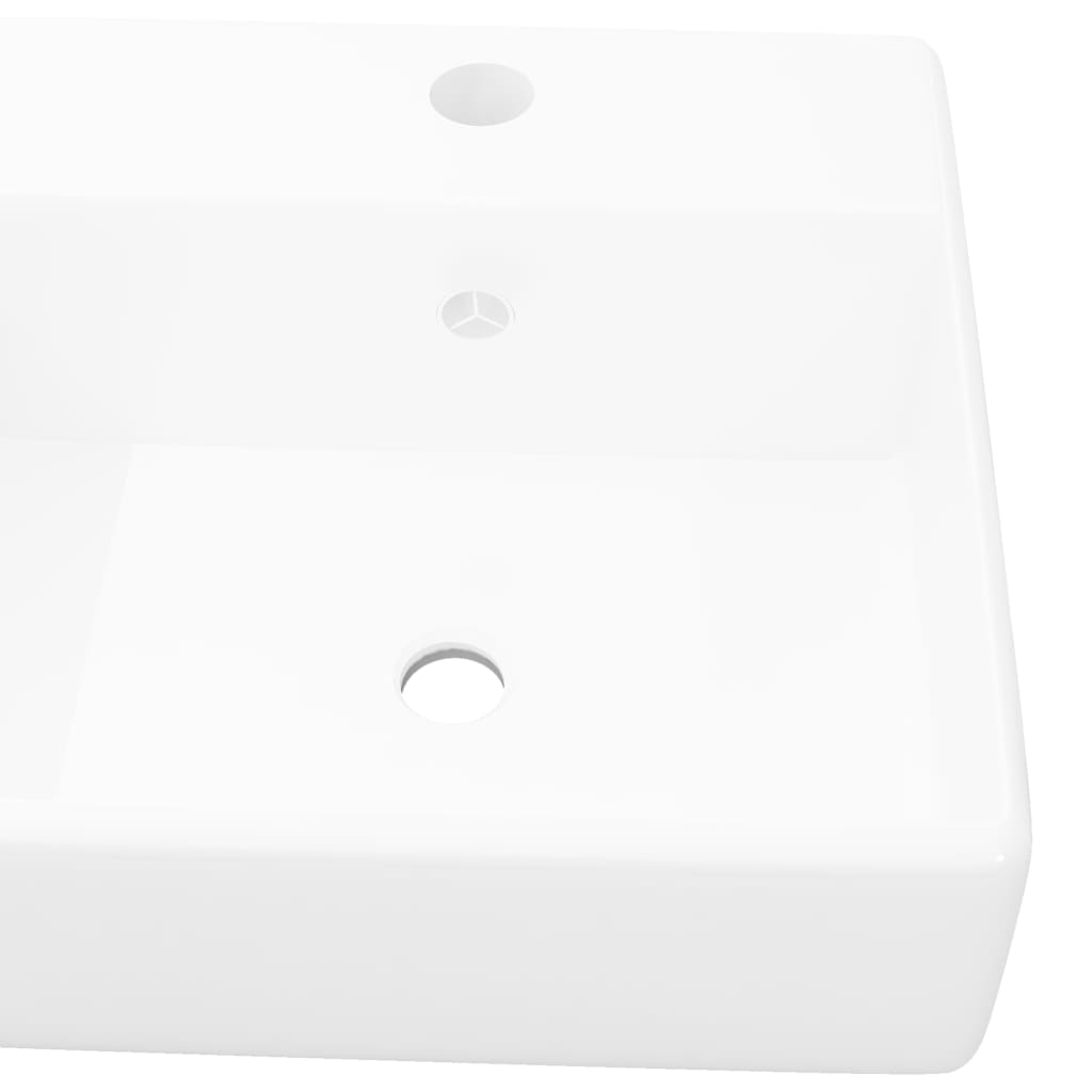 Lussuoso lavabo bagno quadrato con troppopieno 41 x 41 cm in ceramica bianca 02_0002485