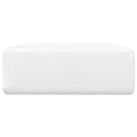 Lussuoso lavabo bagno quadrato con troppopieno 41 x 41 cm in ceramica bianca 02_0002485