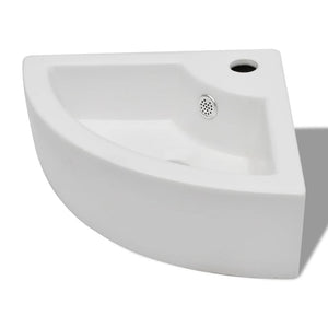 Lavandino-Lavello con Troppopieno 45x32x12,5 cm Bianco