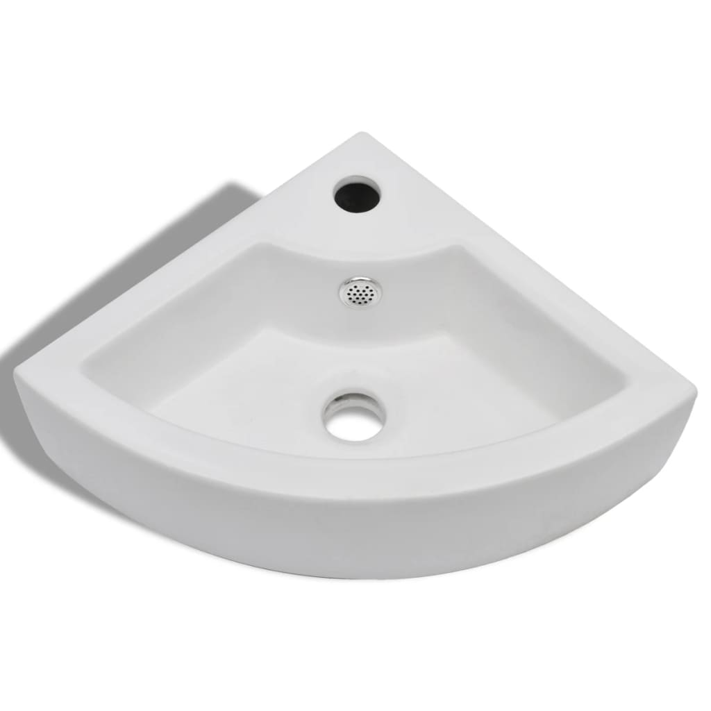 Lavandino-Lavello con Troppopieno 45x32x12,5 cm Bianco