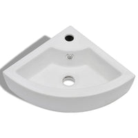 Lavandino-Lavello con Troppopieno 45x32x12,5 cm Bianco