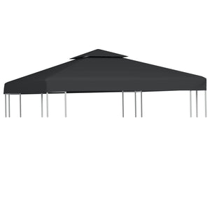 Telo di Ricambio per Gazebo 310g/mÂ² Grigio Scuro 3x3mcod mxl 72956