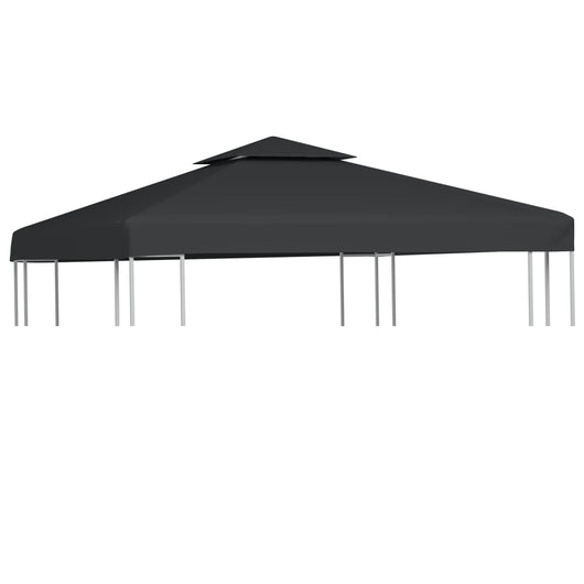 Telo di Ricambio per Gazebo 310g/mÂ² Grigio Scuro 3x3mcod mxl 72956