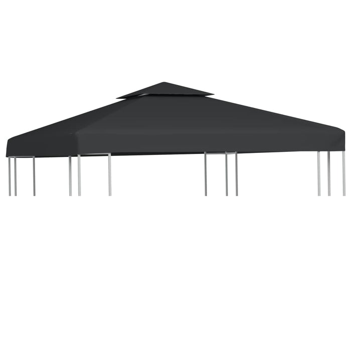 Telo di Ricambio per Gazebo 310g/mÂ² Grigio Scuro 3x3mcod mxl 72956