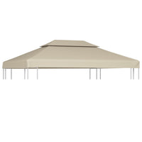 Telo di Ricambio per Gazebo 310g/m² Beige 3x4m
