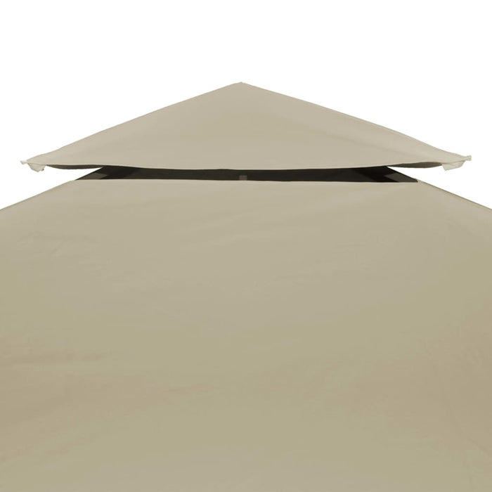 Telo di Ricambio per Gazebo 310g/m² Beige 3x4m