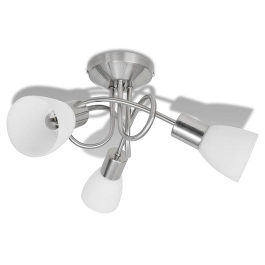 Lampada da Soffitto con Diffusori in Vetro per 3 lampadine E14 240983