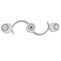 Lampada Soffitto Paralumi Vetro Tubi a Onda per 3 Lampadine E14 240986