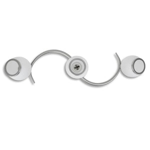 Lampada Soffitto Paralumi Vetro Tubi a Onda per 3 Lampadine E14 240986