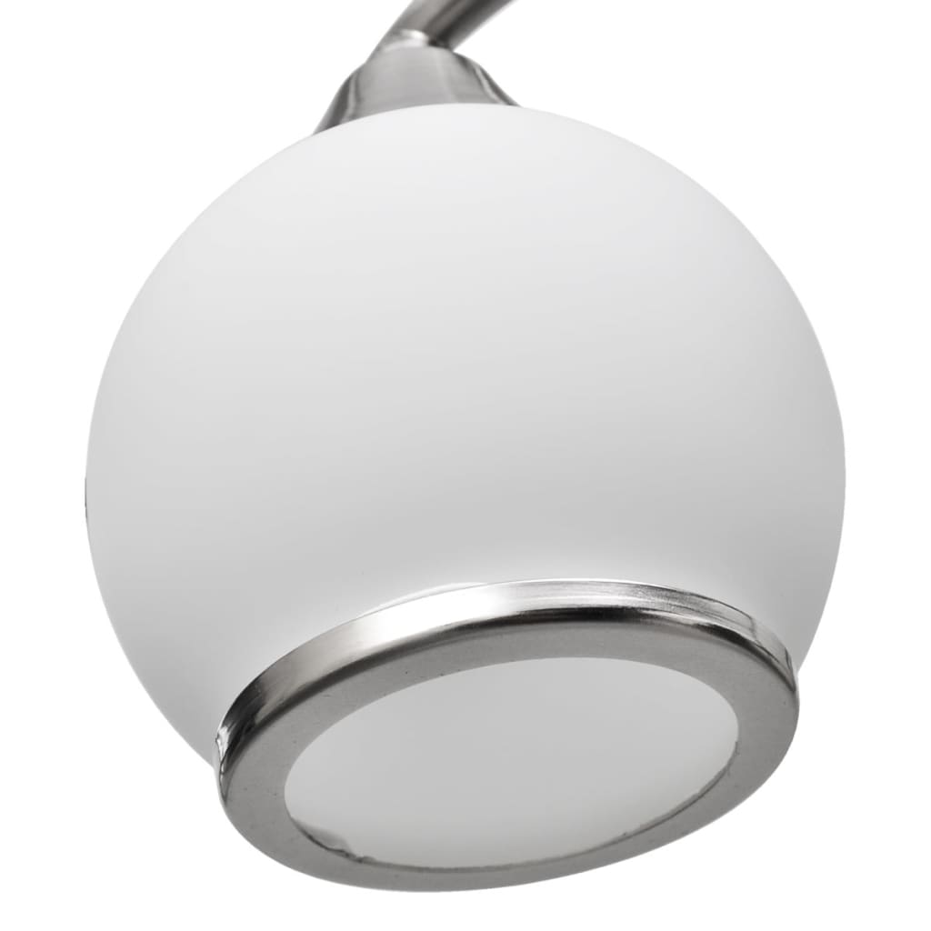 Lampada Soffitto Paralumi Vetro Tubi a Onda per 3 Lampadine E14 240986