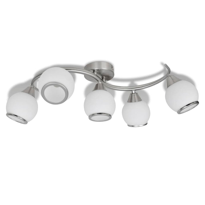 Lampada da soffitto lampadario in vetro per 5 lampadine E14 240987