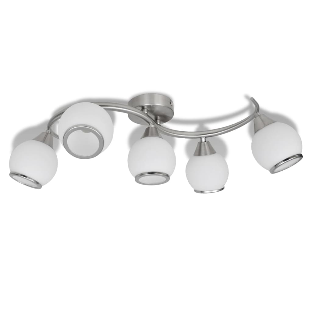 Lampada da soffitto lampadario in vetro per 5 lampadine E14 240987