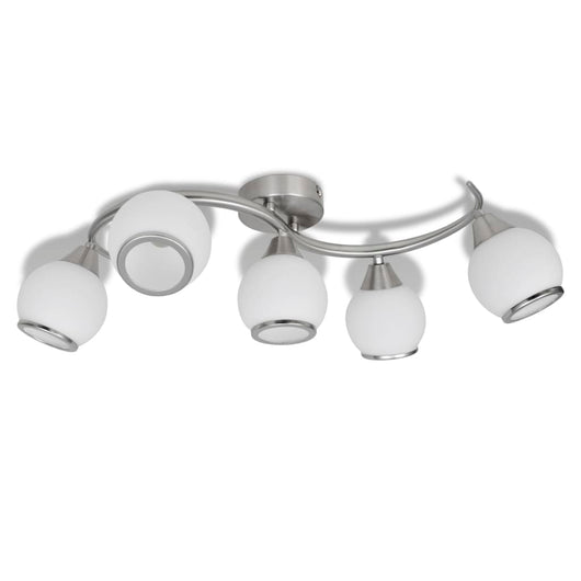 Lampada da soffitto lampadario in vetro per 5 lampadine E14 240987