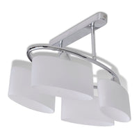 Lampada da Soffitto Ellissoidale Vetro Paralume 4 Lampadine E14 cod mxl 70784
