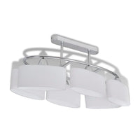 Lampada da Soffitto Paralume Ellissoidale Vetro 6 Lampadine E14cod mxl 102271