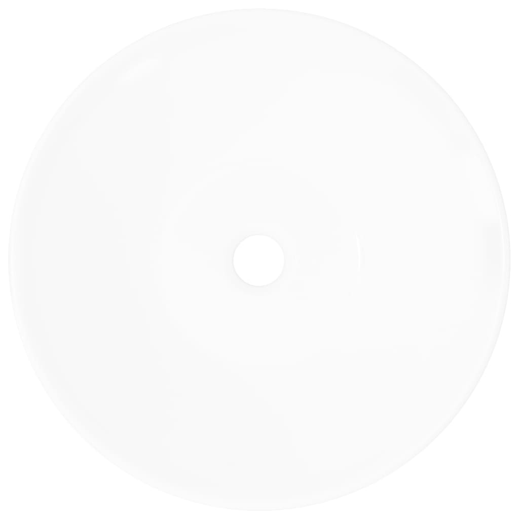 Lavello da Bagno-Lavandino-Lavabo in Ceramica Porcellana Bacino Bianco