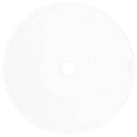 Lavello da Bagno-Lavandino-Lavabo in Ceramica Porcellana Bacino Bianco