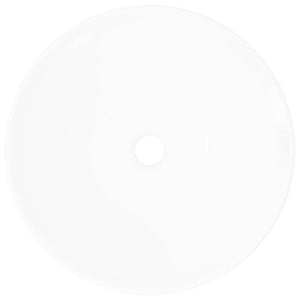 Lavello da Bagno-Lavandino-Lavabo in Ceramica Porcellana Bacino Bianco