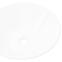 Lavello da Bagno in Ceramica Porcellana Bacino Bianco 140706