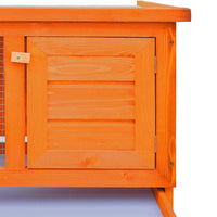 Conigliera all'Aperto Casetta Piccoli Animali 1 Livello Legno 170157