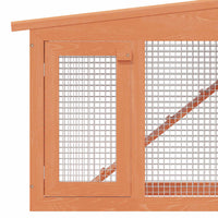 Conigliera Grande all'Aperto per Animali Piccoli Tetto Legno 170163