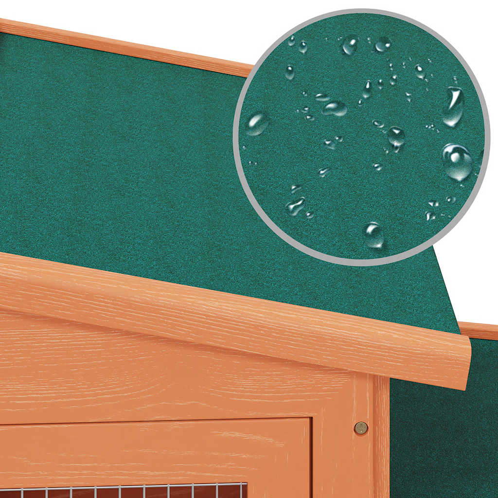 Conigliera Grande all'Aperto per Animali Piccoli Tetto Legno    cod mxl 51821