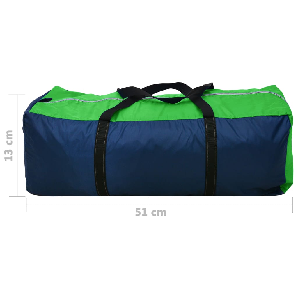 Tenda da Campeggio per 4 Persone Blu Marino/Verde 90516