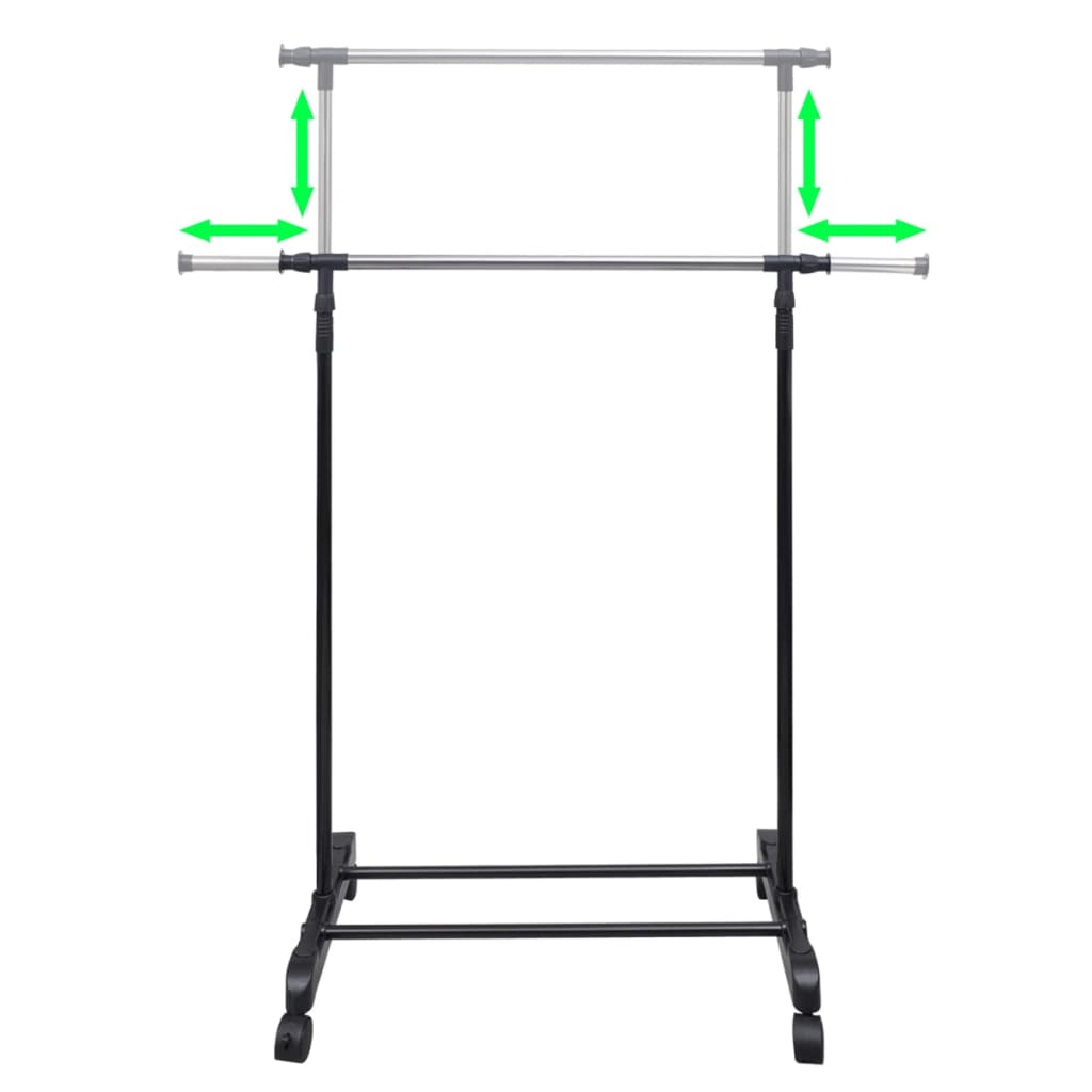 Appendiabiti Regolabile 4 Ruote 1 Asta Appendino 50259