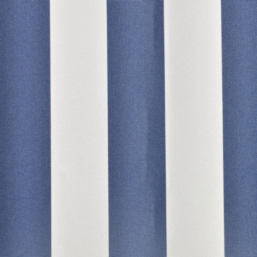Tenda Parasole in Tela Blu e Bianco 6x3m (Telaio non Incluso) 141012