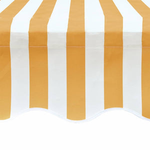 Tenda Parasole Tela Giallo e Bianco 6x3m (Telaio non Incluso) 141018