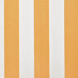 Parasole in Tela Giallo Girasole e Bianco 6x3 m (senza Telaio)