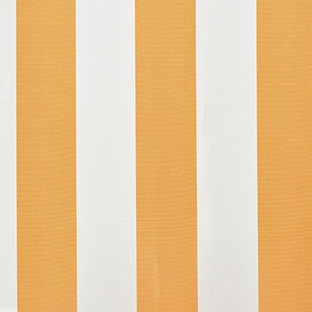 Tenda Parasole Tela Giallo e Bianco 6x3m (Telaio non Incluso) 141018